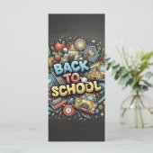 Zurück in die Schule - farbenfrohe Gestaltung der (Stehend Vorderseite)