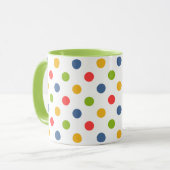 "Zurück in die Schule" farbenfrohe Tasse (Vorderseite Links)