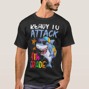Zurück in die Schule für Junge bereit, Angriff 4.  T-Shirt