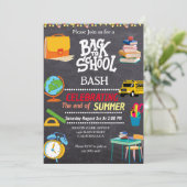 Zurück in die Schule, gegen Ende des Party Einladung (Stehend Vorderseite)