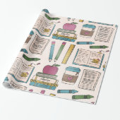 zurück in die Schule Geschenkpapier (Ungerollt)