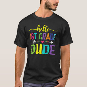 Zurück in die Schule Hallo 1. Klasse Typ Lehrer St T-Shirt