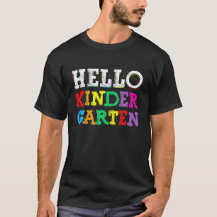 Zurück in die Schule Hallo Kindergarten für Kinder T-Shirt