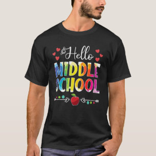 Zurück in die Schule Hallo Mittelschülermädchen Ju T-Shirt