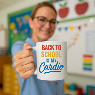 Zurück in die Schule ist meine Cardio-Tasse; lusti Kaffeetasse