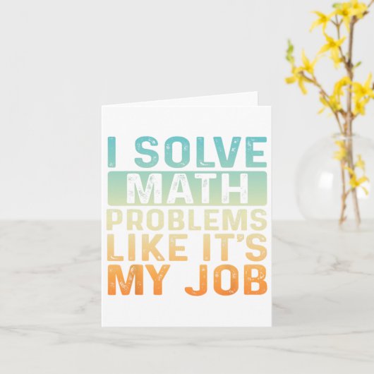 Zurück in die Schule löse ich solche mathematische Karte (Gelbe Blume)