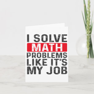 Zurück in die Schule löse ich solche mathematische Karte
