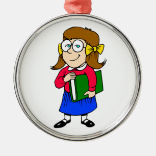 ZURÜCK IN DIE SCHULE ORNAMENT AUS METALL