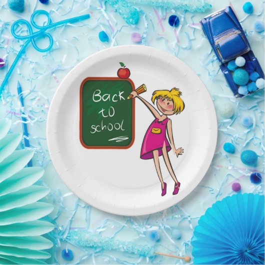 ZURÜCK IN DIE SCHULE PAPPTELLER (Party)