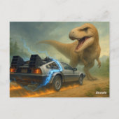 Zurück in die Vergangenheit Postkarte (Rückseite)