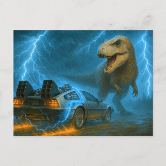 Zurück in die Vergangenheit Postkarte (Vorderseite)