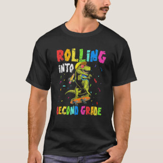 Zurück in die zweite Klasse T Rex Dinosaurier Boys T-Shirt