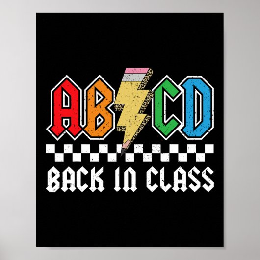 Zurück in Klassengestein zurück zum Schullehrer Poster (Vorne)