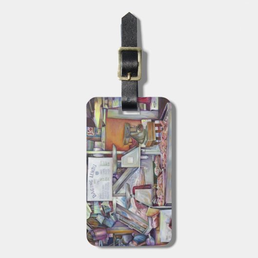 Zurück in zehn Minuten, vergessen Ehefrau Geburtst Gepäckanhänger (Vorderseite vertikal)