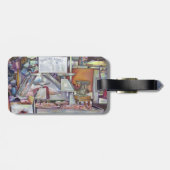 Zurück in zehn Minuten, vergessen Ehefrau Geburtst Gepäckanhänger (Rückseite horizontal)