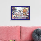 Zurück in zehn Minuten vergessen Ehefrau Geburtsta Leinwanddruck (Insitu (Wohnzimmer))