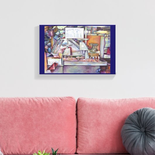 Zurück in zehn Minuten vergessen Ehefrau Geburtsta Leinwanddruck (Insitu (Wohnzimmer))