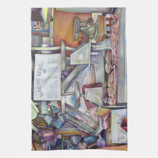 Zurück in zehn Minuten, vergessen Sie meine Ehefra Geschirrtuch (Vertikal)