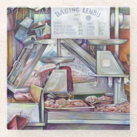 Zurück in zehn Minuten, vergessen Sie meine Ehefra Glasuntersetzer (Vorderseite)