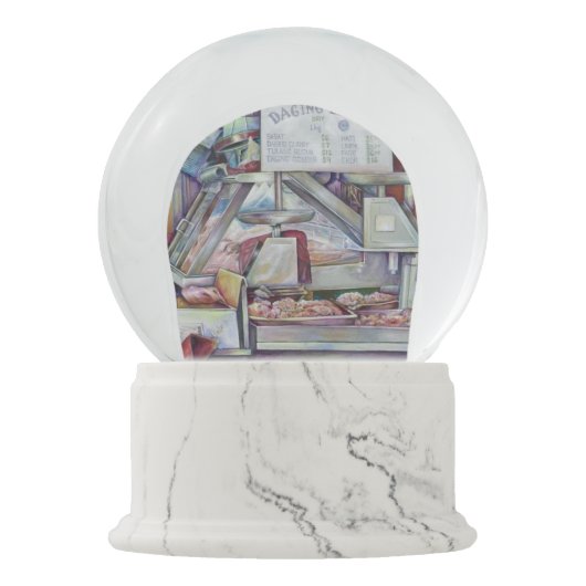 Zurück in zehn Minuten, vergessen Sie meine Ehefra Schneekugel (Vorderseite)