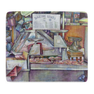 Zurück in zehn Minuten, vergessen Sie meine Ehefra Schneidebrett