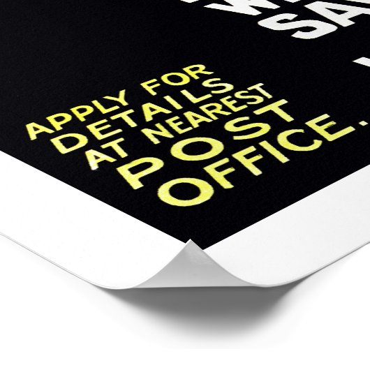 Zurück ins Reich mit unseren Ersparnissen Poster (Ecke)