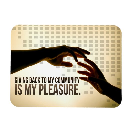 "Zurück ist Freude" Motivation Affirmation Magnet (Horizontal)