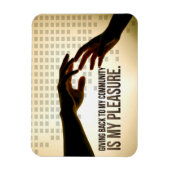 "Zurück ist Freude" Motivation Affirmation Magnet (Vertikal)