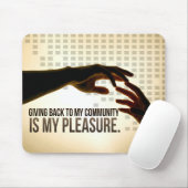 "Zurück ist Freude" Motivation Affirmation Mousepad (Mit Mouse)