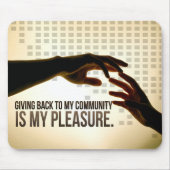 "Zurück ist Freude" Motivation Affirmation Mousepad (Vorne)