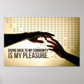 "Zurück ist Freude" Motivation Affirmation Poster (Vorne)