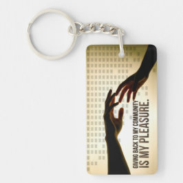 "Zurück ist Freude" Motivation Affirmation Schlüsselanhänger