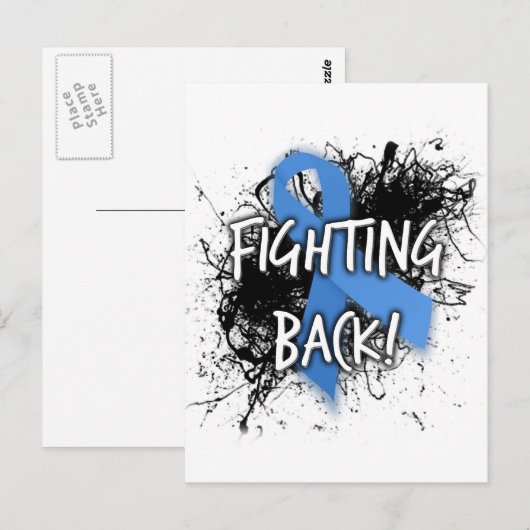 Zurück kämpfen postkarte (Vorne/Hinten)