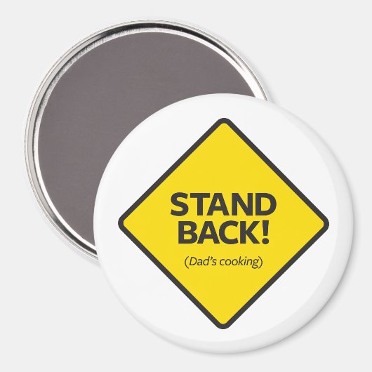 Zurück (Kochbuch des Vaters) Magnet (Vorderseite/Rückseite)