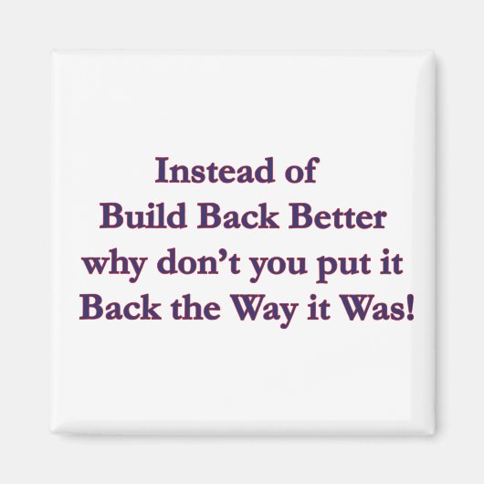 Zurück Magnet (Vorne)