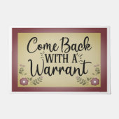 Zurück mit dunkler Rose Fußmatte (Vorderseite)