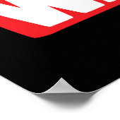 Zurück mit einer Garantie Poster (Ecke)