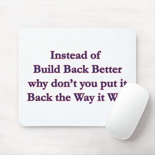 Zurück Mousepad (Mit Mouse)