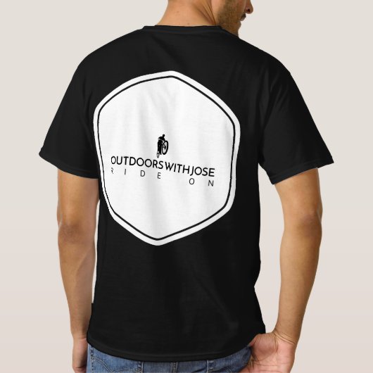 Zurück MTB-Fahrt auf dem T - Shirt (Rückseite)