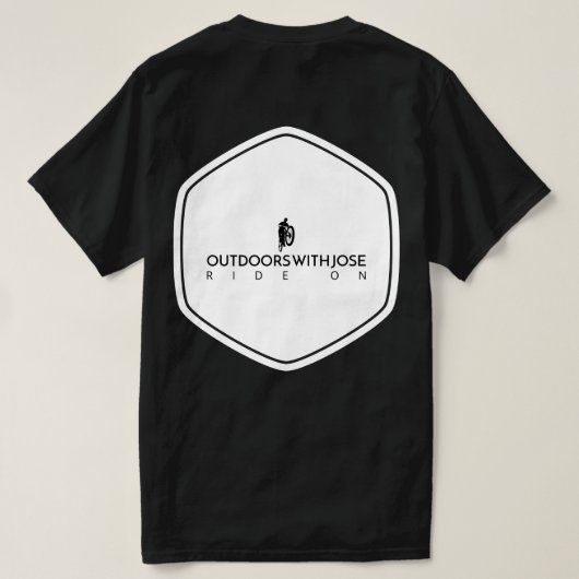 Zurück MTB-Fahrt auf dem T - Shirt (Design Rückseite)