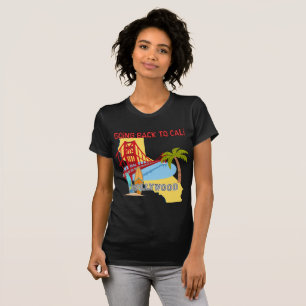 Zurück nach Cali Damen Bella+Canvas Dark T-Shirt