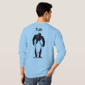 Zurück nach hinten | Langschläfer T-Shirt (Schwarz voll)