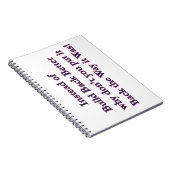 Zurück Notizblock (Rechte Seite)