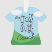 Zurück Nr. 1 Cross Country Coach Ornament anpassen (Vorderseite)