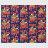 Zurück, oder die PRÄSENTE BEKOMMEN ES Geschenkpapier (Flach)