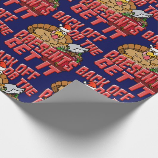 Zurück, oder die PRÄSENTE BEKOMMEN ES Geschenkpapier (Ecke)