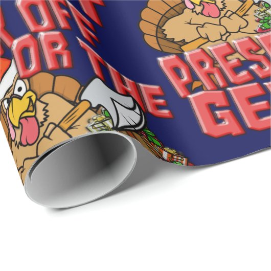 Zurück, oder die PRÄSENTE BEKOMMEN ES Geschenkpapier (Rolleneckpunkt)