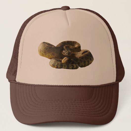 Zurück, oder ich beiße Cha, Rattlesnake Truckerkappe (Vorderseite)