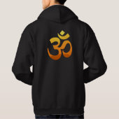 Zurück Print Om Mantra Symbol Yoga Männer Hoodie (Rückseite)
