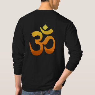 Zurück Print Om Mantra Symbol Yoga Mens Long Sleev T-Shirt